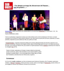 Sud Ouest 23 mai 2022