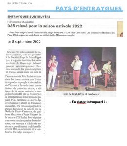 Bulletin d&rsquo;Espalion, 8 sept 2022