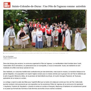 Sud Ouest 23 mai 2023